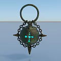 Medical Device With Green Illuminated Cross And Metal Spikes Structure
