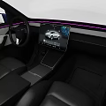 Modern Blue Electric Car Featuring Open Doors And Sleek Body Design