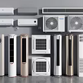 Modern Various Types Air Conditioners And Fans With Wall Mounted Standing Tower Designs