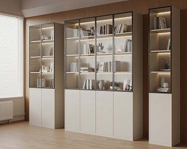 decorative cabinet bookcase 3d model