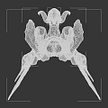 Mythical Horned Creature With Slender Body Brownish Yellow Skin Claws And Standing Posture