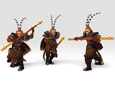 Modern Game Characters Monkey King Game Characters 3d model