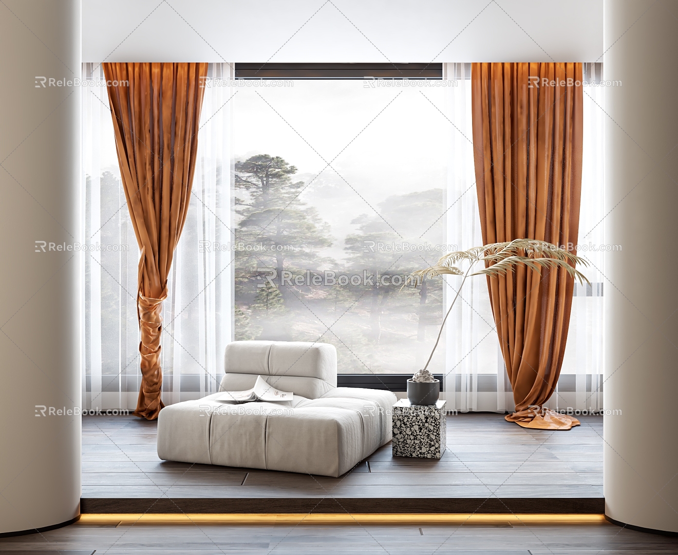 Style Curtain 3d model