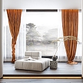 Style Curtain 3d model