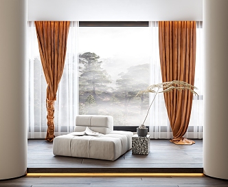 Style Curtain 3d model