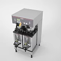 Commercial Stainless Steel Beverage Dispenser With Double Spout And Control Panel For Café Use