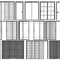 Casement Windows With Various Styles Grid Patterns Glass Options And Modern Frames 3d model