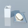 Modern Swing Door With Soap Dish Pen Holder And Reflective Surface