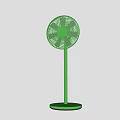 Green Air Conditioning Fans Table and Floor Models with Modern Design
