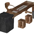 New Chinese Tea Table and Chair Combination 3d model