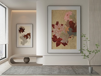 modern decorative painting 3d model