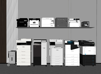 Modern Printers 3d model