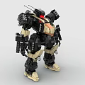 LEGO Toys Building Blocks Fighting Robot Gundam Mech Warrior Transformers Pacific Rim 3d model