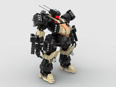 LEGO Toys Building Blocks Fighting Robot Gundam Mech Warrior Transformers Pacific Rim 3d model
