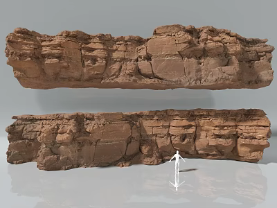 Natural Stone Wood Decorative Panels With Textured Surface For Architectural Interior Design 3d model