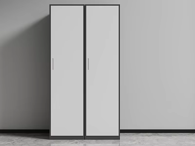 Wardrobe Single Door High Cabinet File Cabinet Storage Cabinet Steel Cabinet 3d model