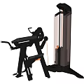 Seated Strength Training Fitness Equipment With Adjustable Handles And Weight Stack
