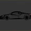 Black Sports Car With Sleek Body Modern Design And Alloy Wheels
