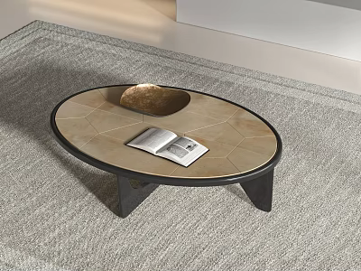 Modern Coffee Table Metal Coffee Table Round Coffee Table 3d model