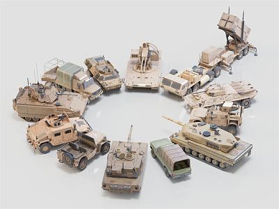 Modern Military Vehicles Armored Troops Military Vehicles 3d model