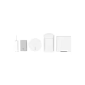 Stainless Steel Daily Washing Essentials With Toilet Paper Dispenser Trash Can And Brush Holder