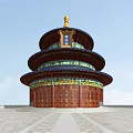 Chinese-style Temple of Heaven Pavilion 3d model