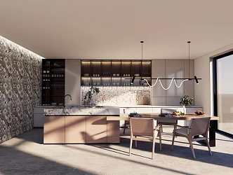 Modern Restaurant Home Restaurant 3d model
