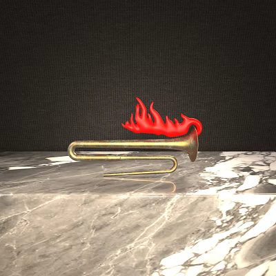 Modern Horn Charge Horn Flame 3d model Modern Horn Charge Horn Flame 3d model