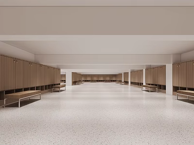 Locker Room 3d model