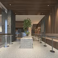 Modern Tea Shop Interior Design With Sleek Bar Counter And Cozy Seating