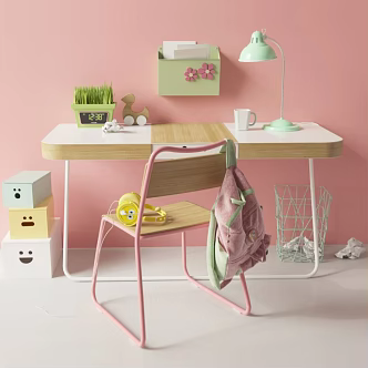 Children's tables and chairs 3d model