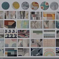 Various Patterned Square Rugs With Abstract Geometric And Colorful Designs