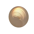 Modern Gold Striped Wall Lamp With Unique Curved Design For Interior Decor