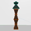 Elegant Black Floor Lamp With Modern Geometric Layered Structure Design