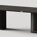 Maurice dining table solid wood dining table 3d model