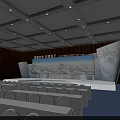 2020 Fiscal Year Global Partner Conference Stage With Big Screen Future And Current Layout