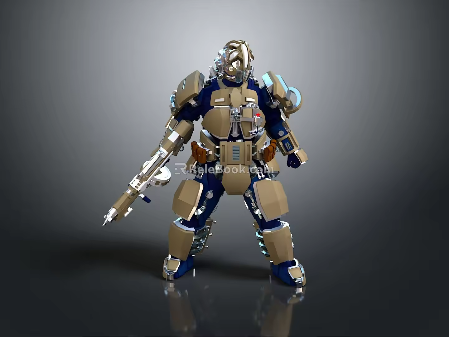 Mech Warrior Mech Soldier Machine Battlearm Mechanical Battlearm Machine Fighter Robot 3d model