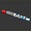 Colorful Cartoon Pattern Marker Pen With Red Cap And White Body For Writing
