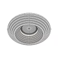 Modern White Downlight Spotlight With Circular Ring Structure And Recessed Lighting Fixture 3d model