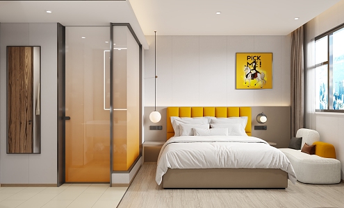 Modern Rooms Hotel 3d model