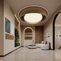 High End Modern Beauty Salon Reception Lounge With Warm Elegant Stylish Comfortable Interior Design
