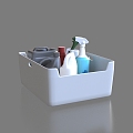 Storage Basket Grocery Basket Storage Box Grocery Box Storage Box Storage Basket Basket Bottles Bottles Jars 3d model