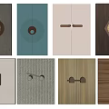 Handle combination cabinet door handle 3d model