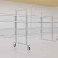 Sturdy Agricultural Equipment With Metal Frame Multi Layer Shelves And Wheels