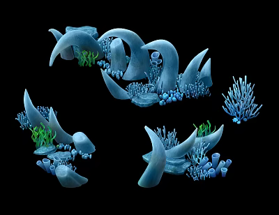 modern plant seabed 3d model