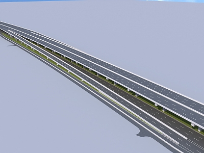 Modern Elevated Ramp Landscape model