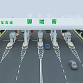 Smart Gas Station Commercial Equipment With Modern Fuel Dispensers And Vehicle Service