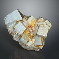 Natural Golden White Crystal Decorative Ornament Set With Geometric Shapes For Home Decor