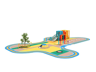 Modern Amusement Equipment 3d model