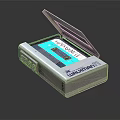 Vintage Ultra Portable Audio Player With Open Lid Engage Cassette Design